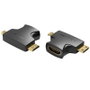 Vention Adaptador HDMI 2 en 1 Mini HDMI y Micro HDMI Macho a HDMI Hembra